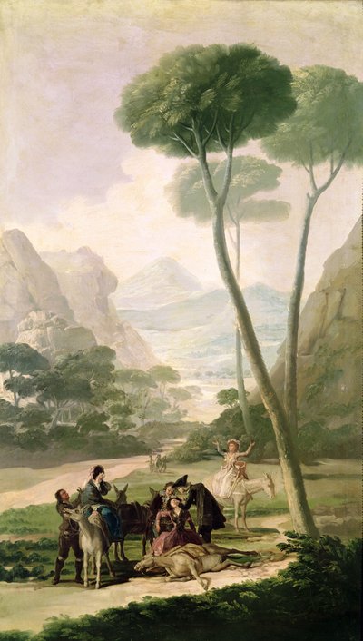 The Fall or The Accident, 1787 by Francisco de Goya